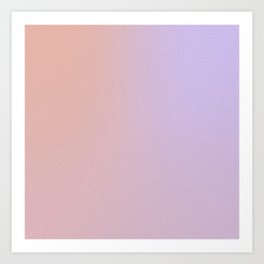 Abstract muted pastel gradient with noise Art Print