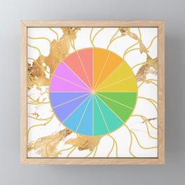 Color Wheel Framed Mini Art Print