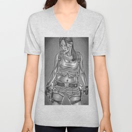 Ms. Croft V Neck T Shirt