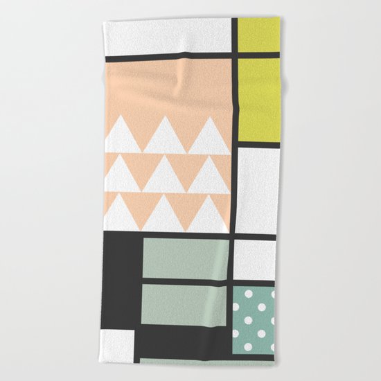 Summer Mondrian 2016 Beach Towel