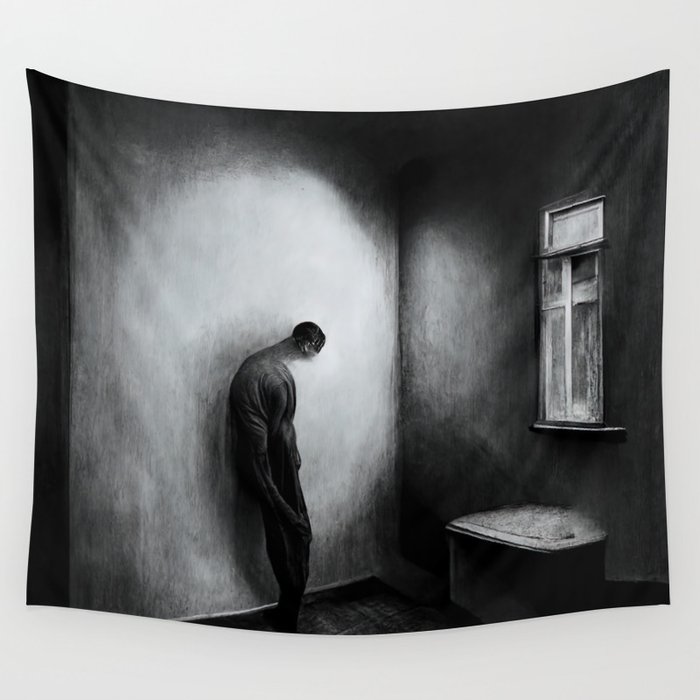 Alone Wall Tapestry