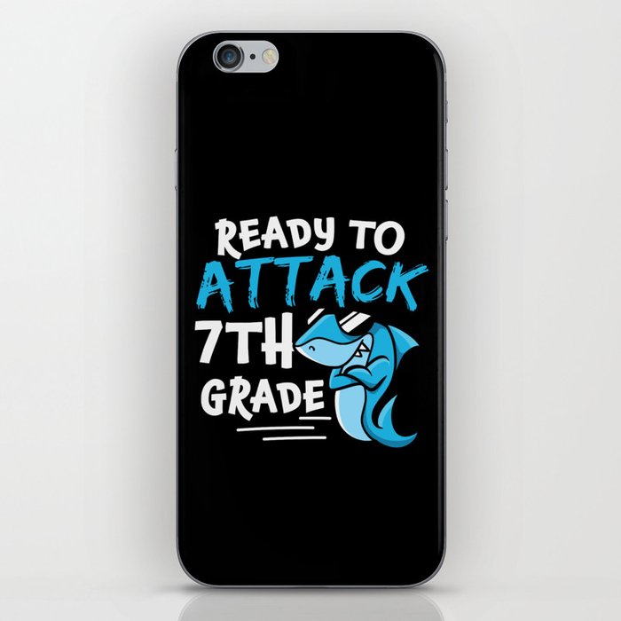 Ready To Attack 7th Grade Shark iPhone Skin