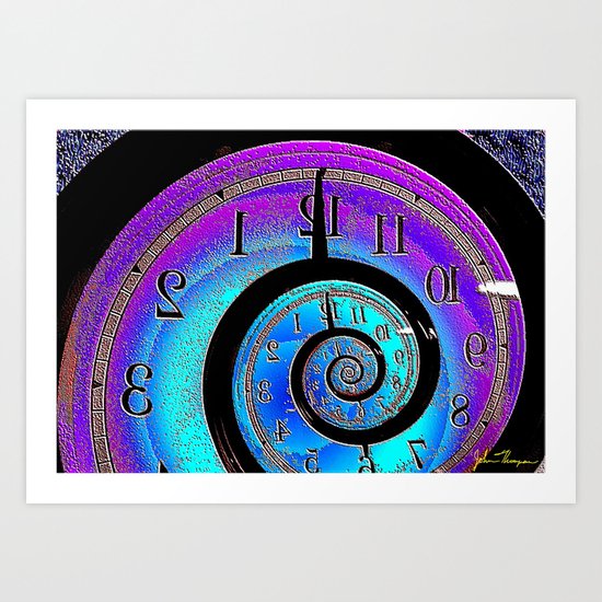 Back in time Art Print