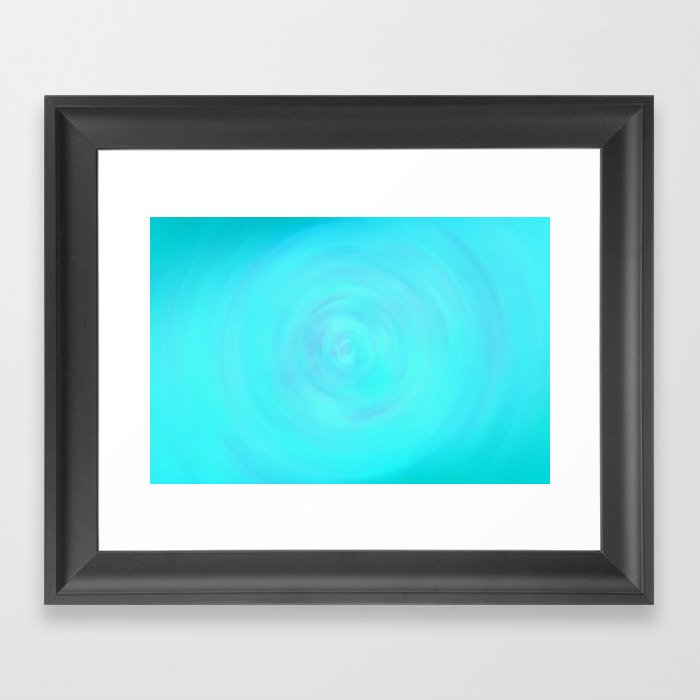Water Blue Framed Art Print