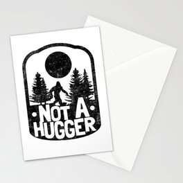 Funny Introvert Not A Hugger Bigfoot Sasquatch Stationery Cards