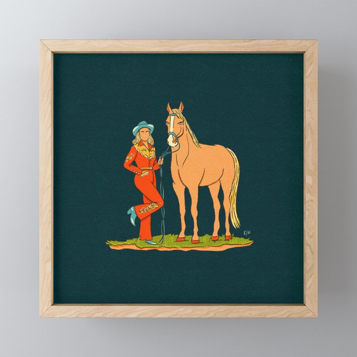 Western Beauties  Framed Mini Art Print