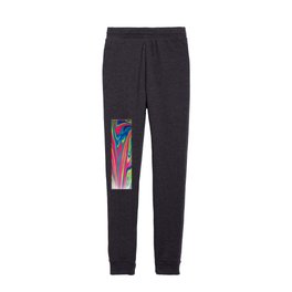 Neon Pink Psychedelia  Kids Joggers