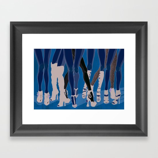 Z!NK Magazine: What is it about women in heels? Framed Art Print