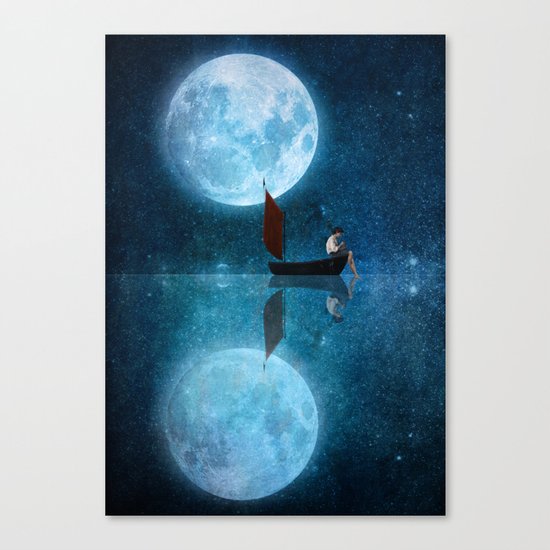 The Moon and Me Canvas Print