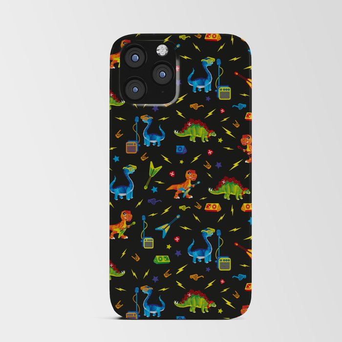Dino Rock and Roll Rawwwr iPhone Card Case