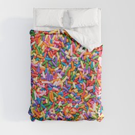 Colorful Rainbow Sprinkles | Sweet Candy Duvet Cover