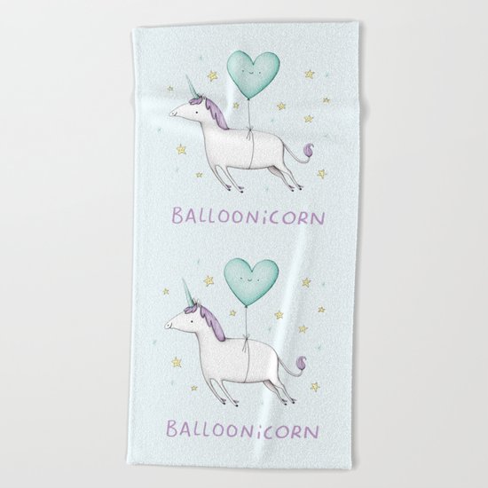 Balloonicorn Beach Towel