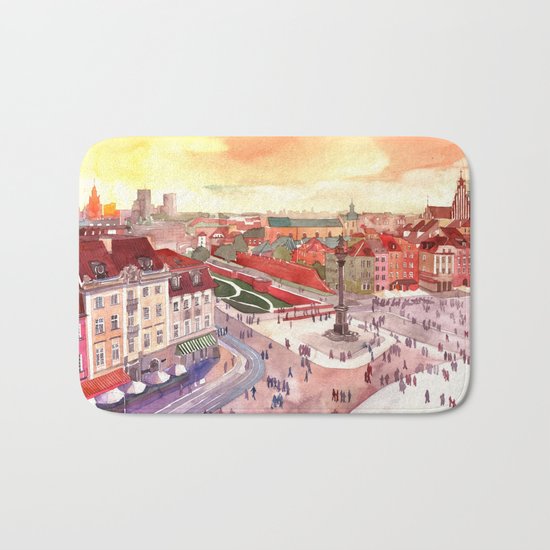 Evening in Warsaw Bath Mat