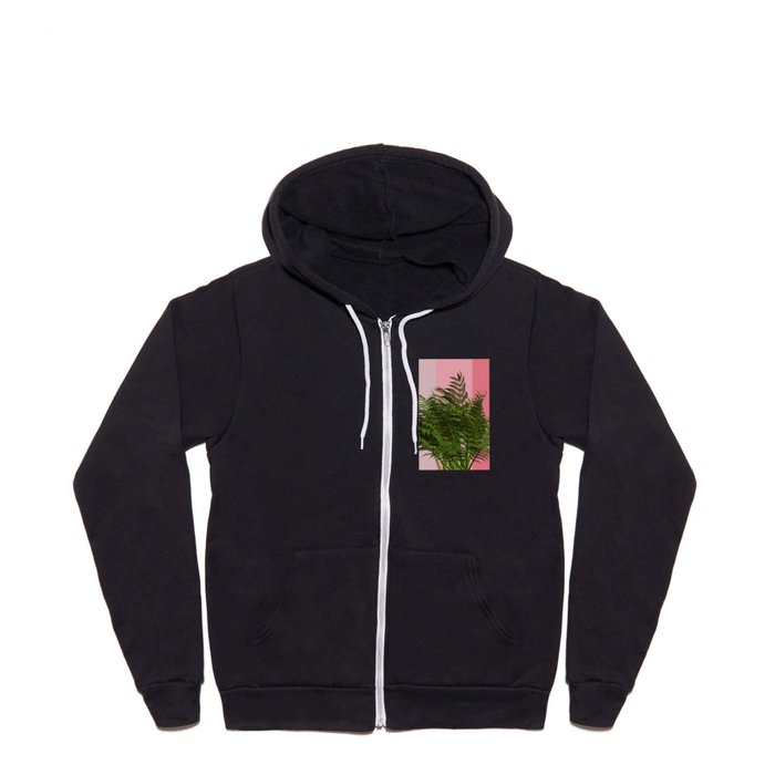 Ferny pink vibes Full Zip Hoodie