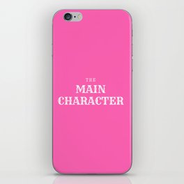 The Main Character Barbie Pink iPhone Skin