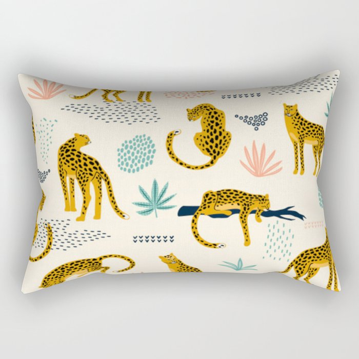 Wild Leopards Rectangular Pillow
