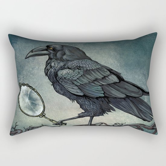 Raven King Rectangular Pillow