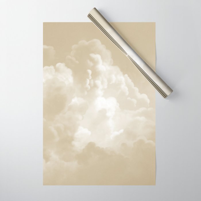 Cloud formation (beige) Wrapping Paper