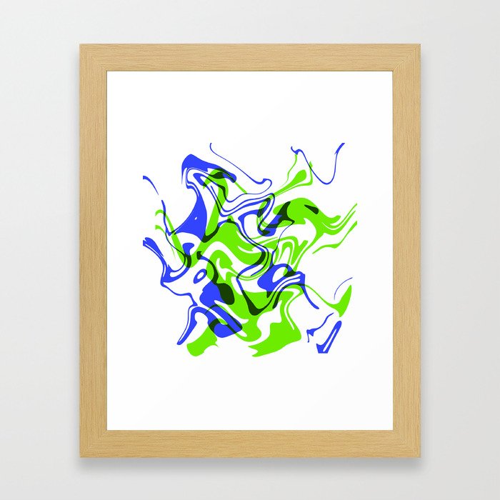AGILITY – 20" x 20" (50 x 50 cm), abstract art Framed Art Print