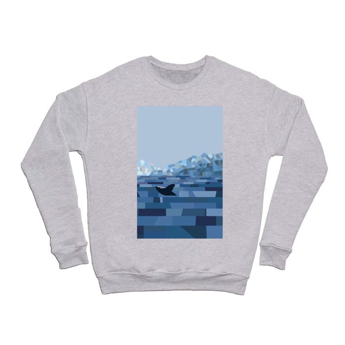 Blue Killer Whale Crewneck Sweatshirt
