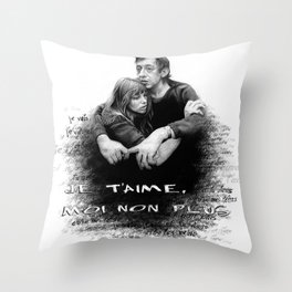 Je t'aime - Jane Birkin & Serge Gainsbourg Throw Pillow