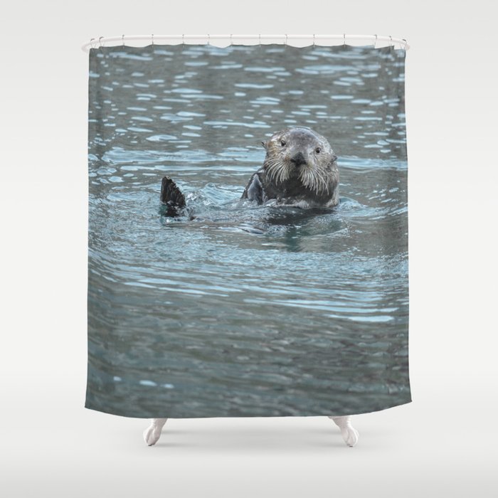 Sea Otter Fellow Shower Curtain