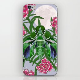 Oleander Hawk-Moth in the Moonlight-- Periwinkle iPhone Skin