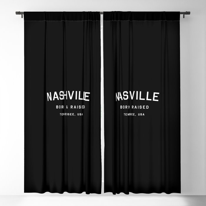 Nashville - TN, USA (Black Arc) Blackout Curtain