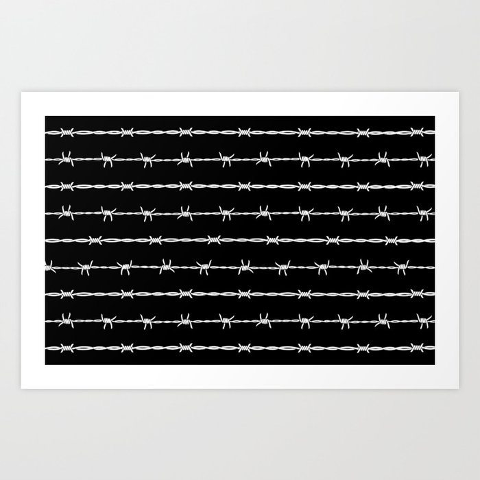 Barbed Wire Art Print
