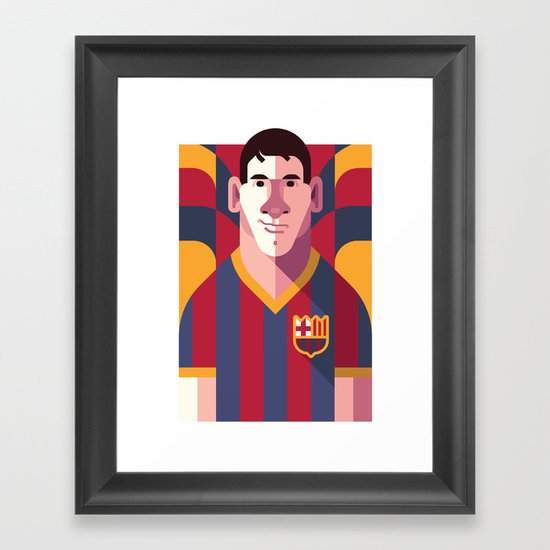 LM10 | Blaugrana Framed Art Print