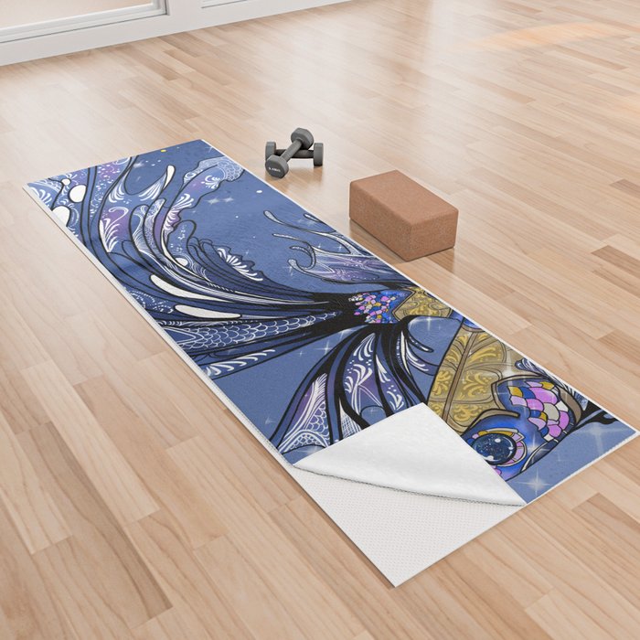 Swimming in the galaxy Yoga Towel