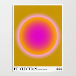 Gradient Angel Numbers: Protection Poster