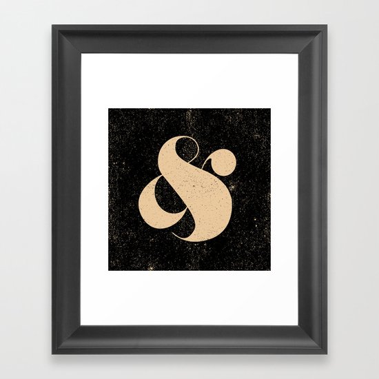 Ampersand Framed Art Print