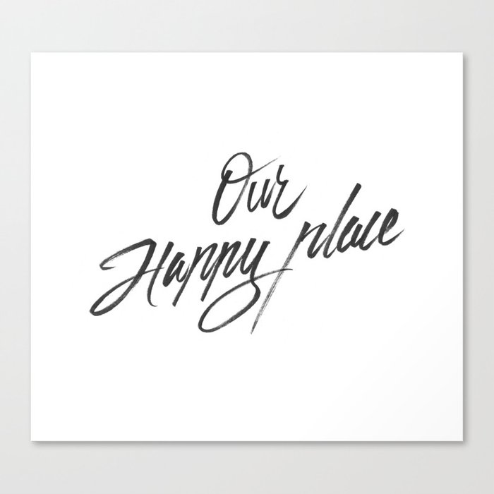 Our happy place Canvas Print
