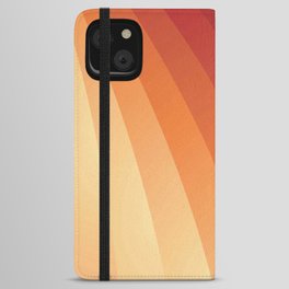 BURNT ORANGE BLENDED FAN. iPhone Wallet Case