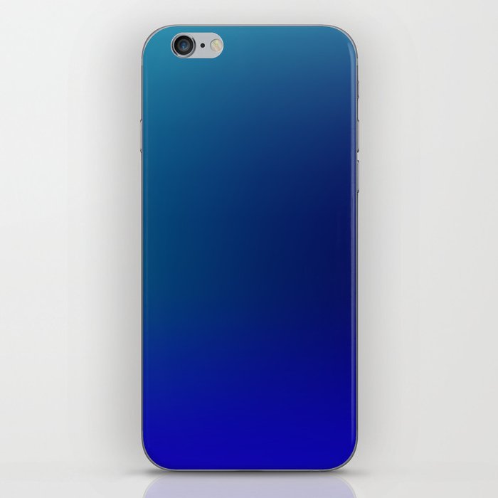 4 Blue Gradient Background 220715 Minimalist Art Valourine Digital Design iPhone Skin