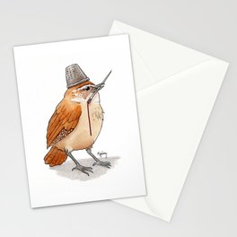 Watercolour Tailor Bird Stationery Card