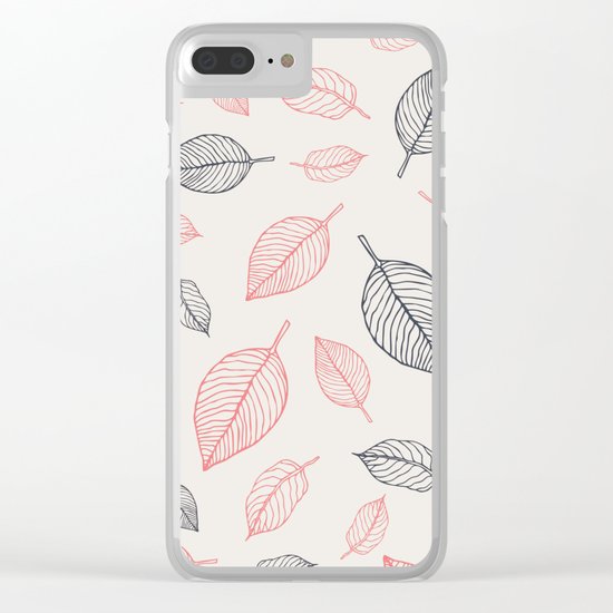 Fallen leaves Clear iPhone Case