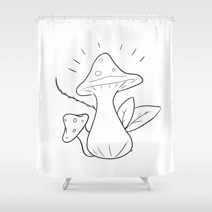 Shrooms Shower Curtain