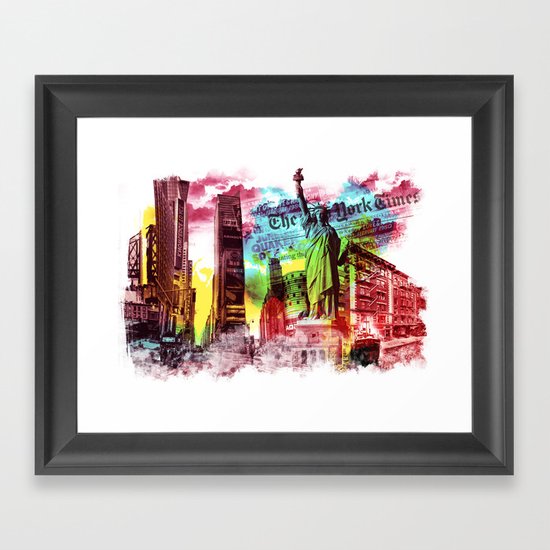 New York Framed Art Print
