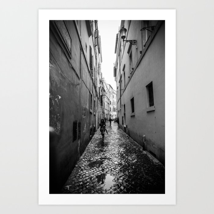 Alley Way in Rome Art Print