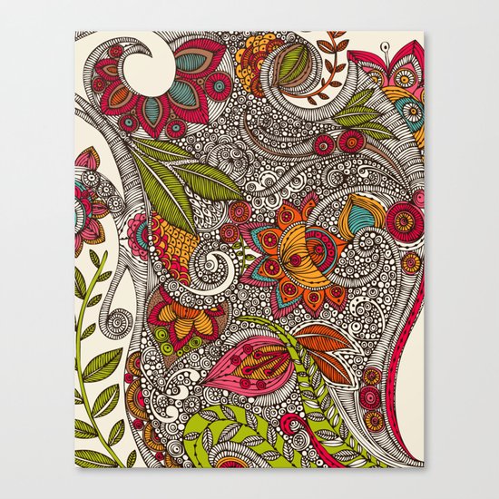 Random Flowers Canvas Print