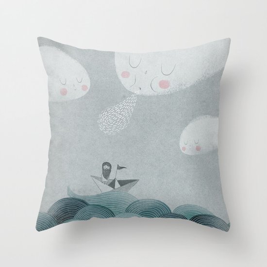 Blowing by the Wind Throw Pillow