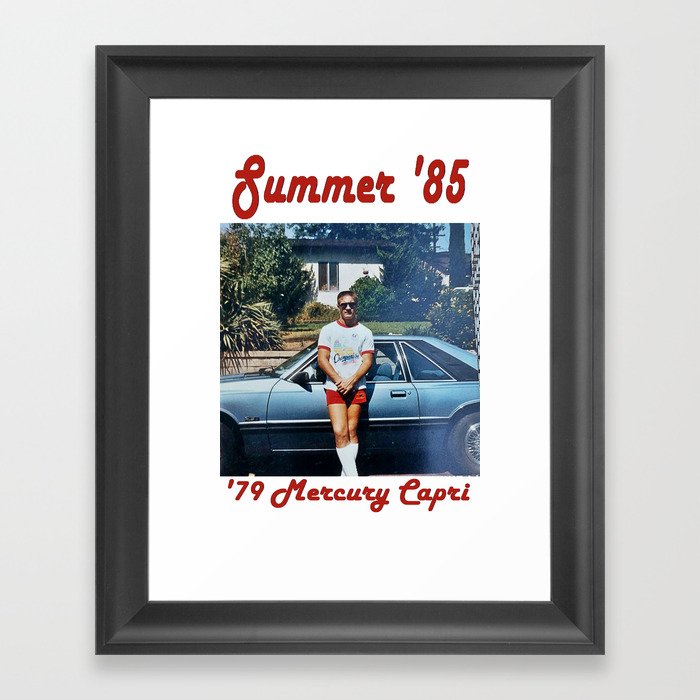 JEFF - Summer '85 - '79 Mercury Capri Framed Art Print