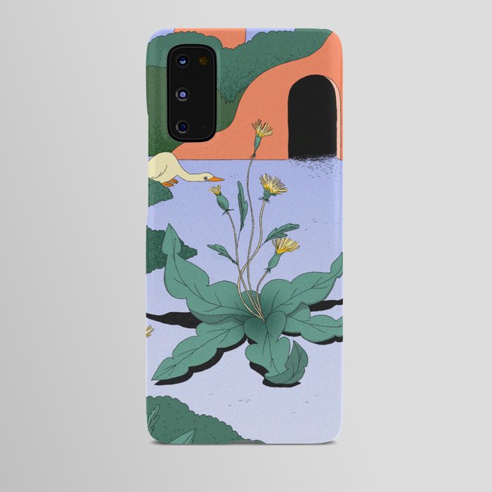 goose in the weeds Android Case