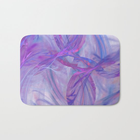 blue love Bath Mat