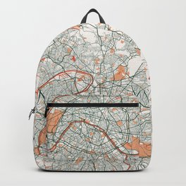 Paris City Map of France - Bohemian Backpack