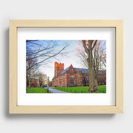 Princeton University Campus Recessed Framed Print