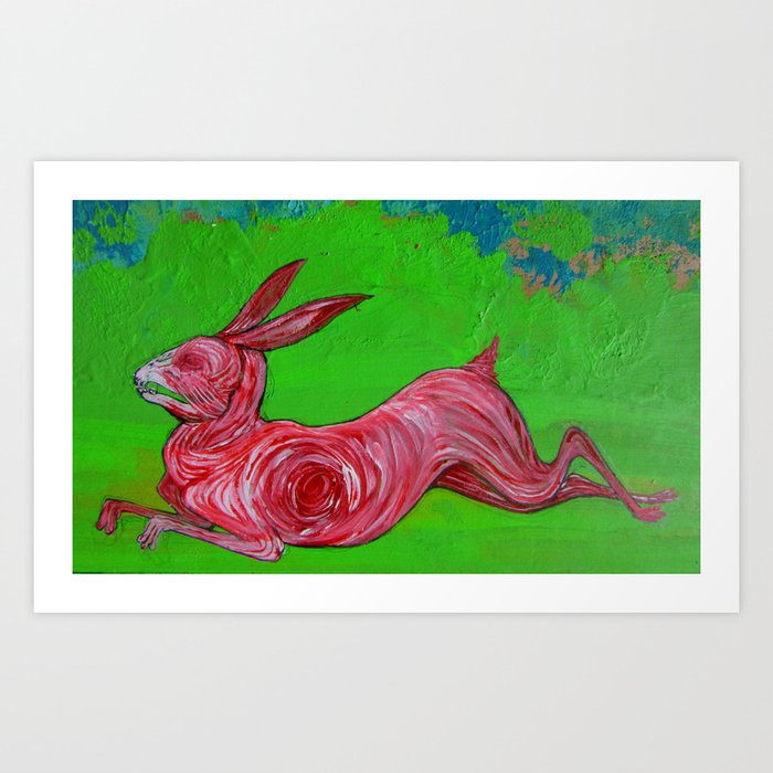 Skin Rabbit Art Print