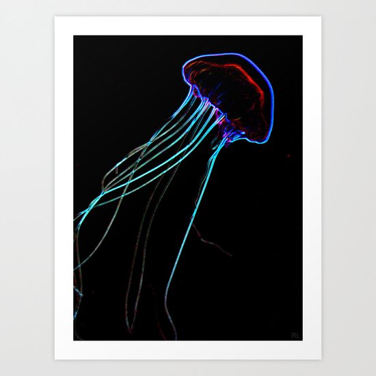 Flow In The Dark II Art Print